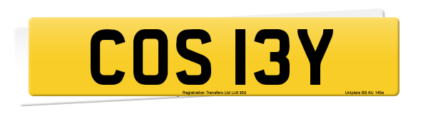 Registration number COS 13Y